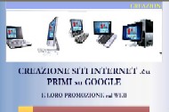 www.miositoweb.eu
WEBMASTER PRIMO IN EUROPA
PRIMO SU INTERNET